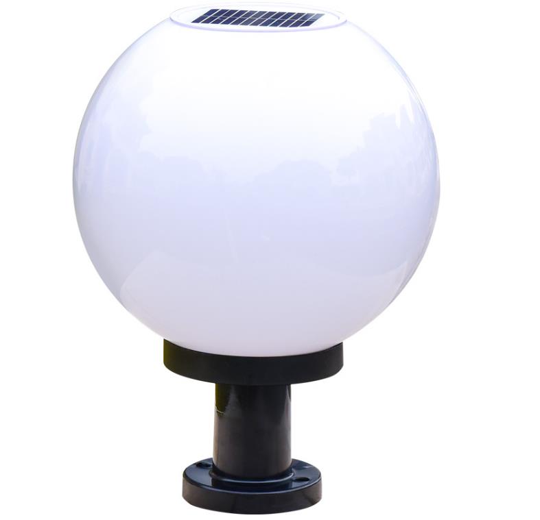 Fixtures Solar Light Type Globe Ball Formed Solar Lights Outdoor Lights for pillar