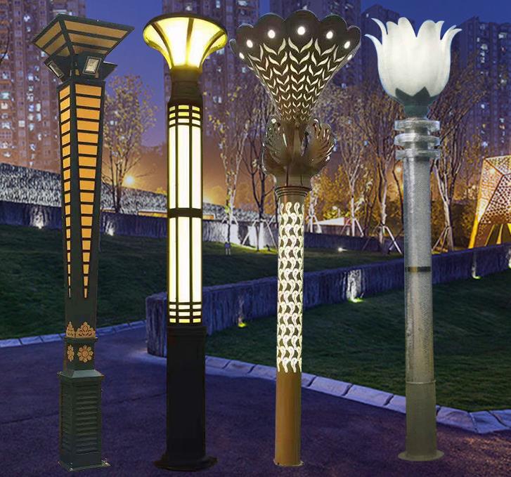 Lampada da giardino all-aperto, lampada a paesaggio cinese impermeabile, lampada da giardino